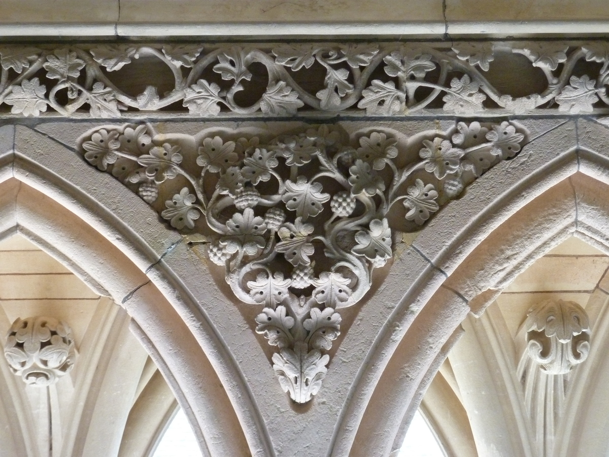 รูปถ่าย ฝรั่งเศส(France) มงแซ็งมีแชล(Mont St Michel) ระเบียงคดแอบบีมงแซ็งมีแชล(Mont St Michel Abbey Cloister) 2010-04 22