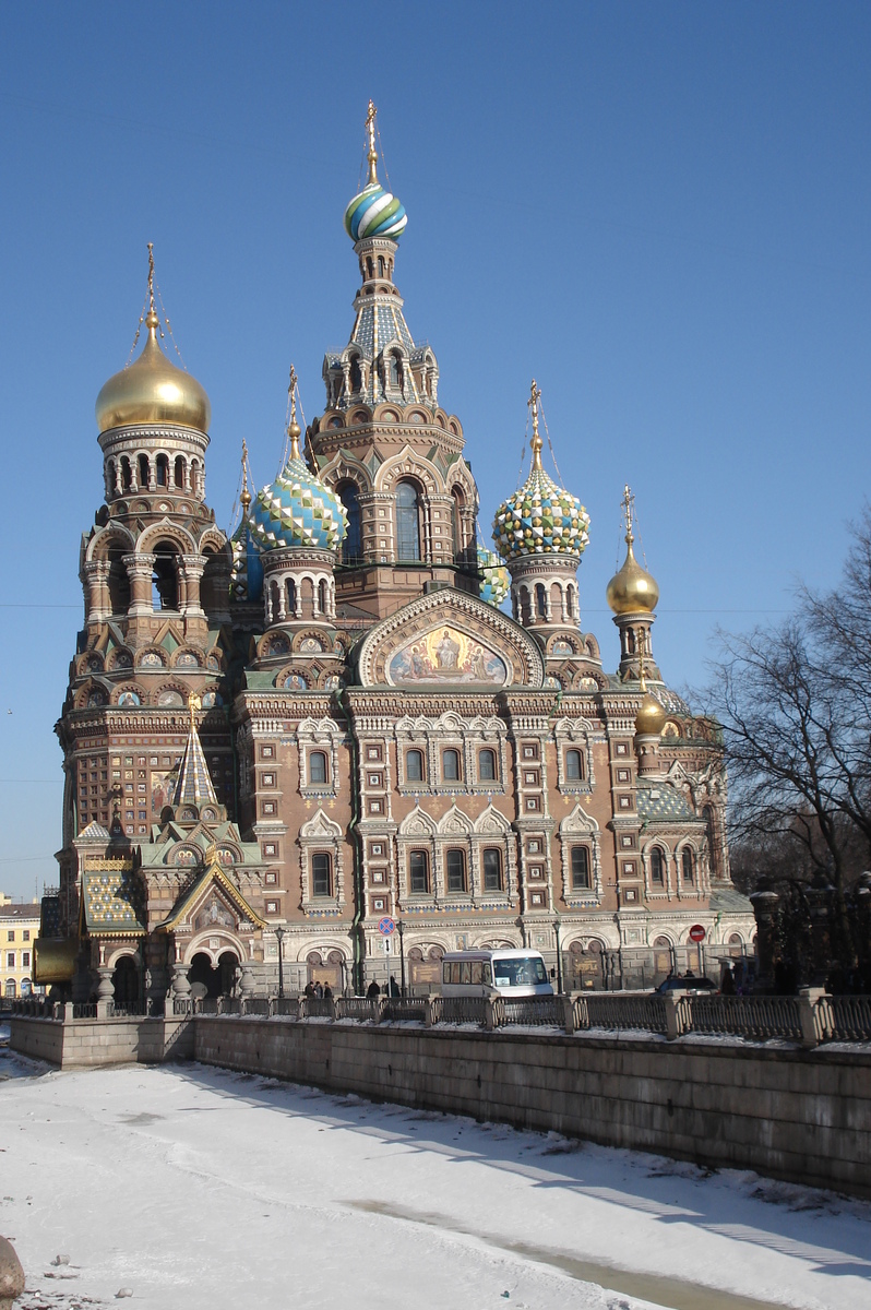 รูปถ่าย รัสเซีย(Russia) เซนต์ปีเตอร์สเบิร์ก(St Petersburg) มหาวิหารหยดเลือด(Church of the Savior on Blood) 2006-03 14