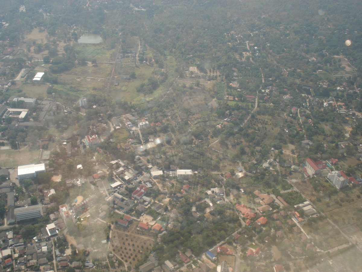 รูปถ่าย ไทย(Thailand) เชียงใหม่(Chiang Mai) ถ่ายจากข้างบน(From the Sky) 2006-04 1