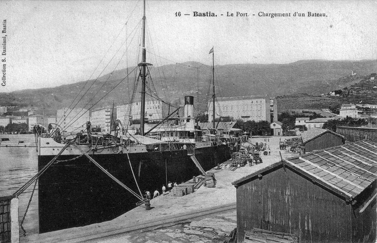 รูปถ่าย ฝรั่งเศส(France) คอร์สิคา(Corsica) โปสการ์ดเก่า(Old Postcards) บาสเทีย(Bastia) 1900-01 65