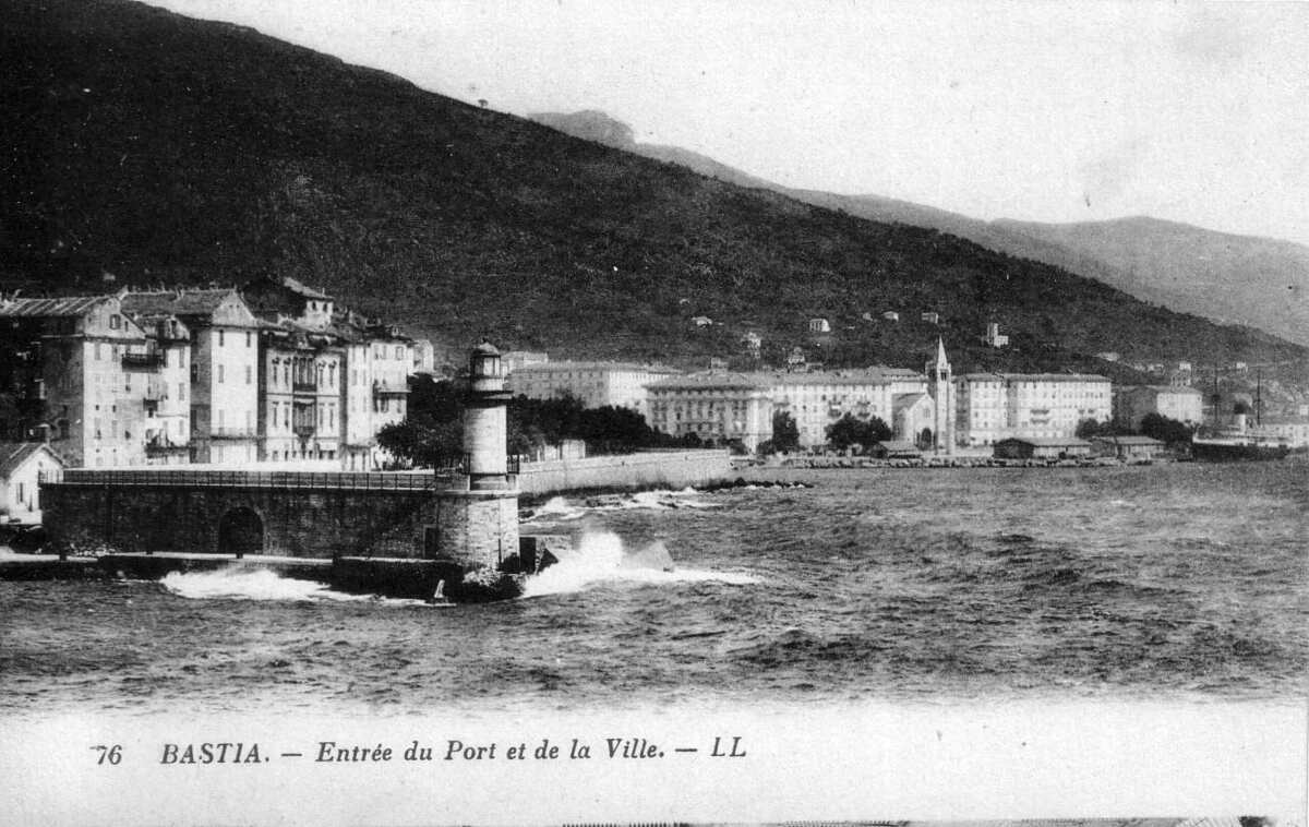 รูปถ่าย ฝรั่งเศส(France) คอร์สิคา(Corsica) โปสการ์ดเก่า(Old Postcards) บาสเทีย(Bastia) 1900-01 40
