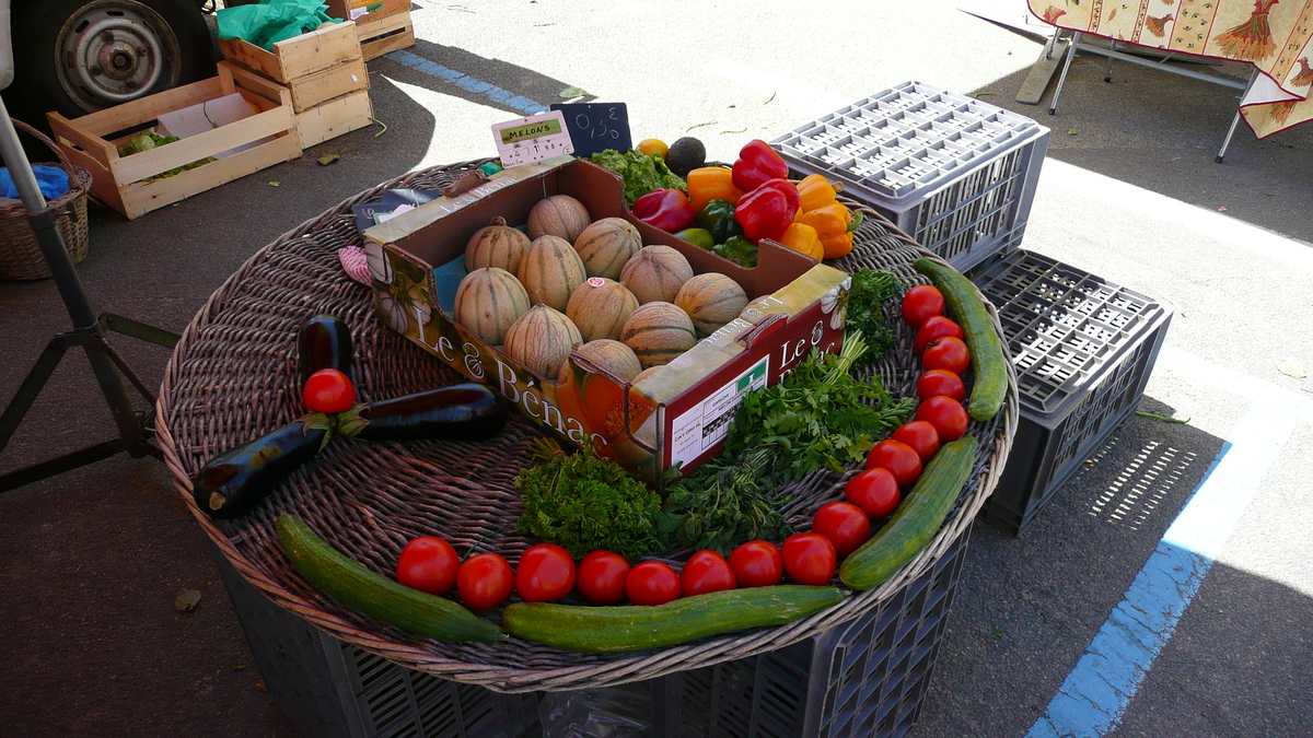 รูปถ่าย ฝรั่งเศส(France) เพรฟาย(Prefailles) ตลาดเปรฟาย(Market in Prefailles) 2007-07 12