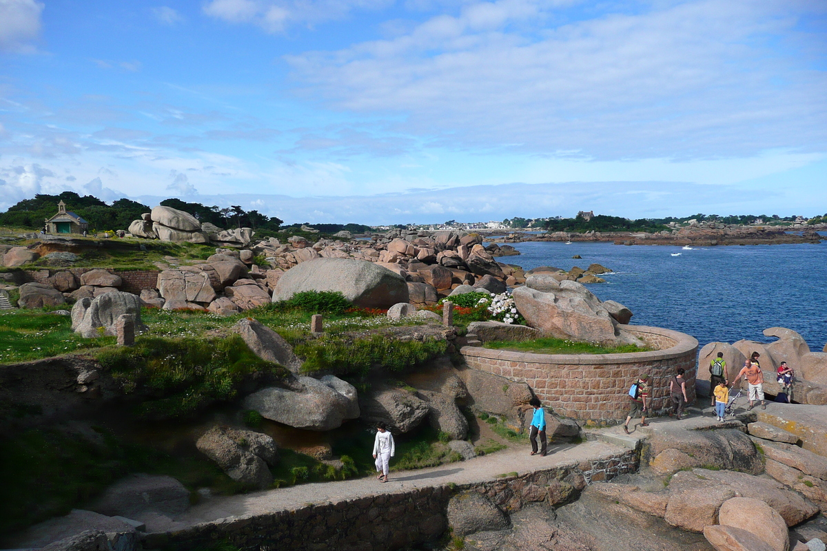 รูปถ่าย ฝรั่งเศส(France) แปร์รอส-กีแรก(Perros Guirec) หิน  แกรนิตชมพู (Cote de granite rose) 2007-08 23