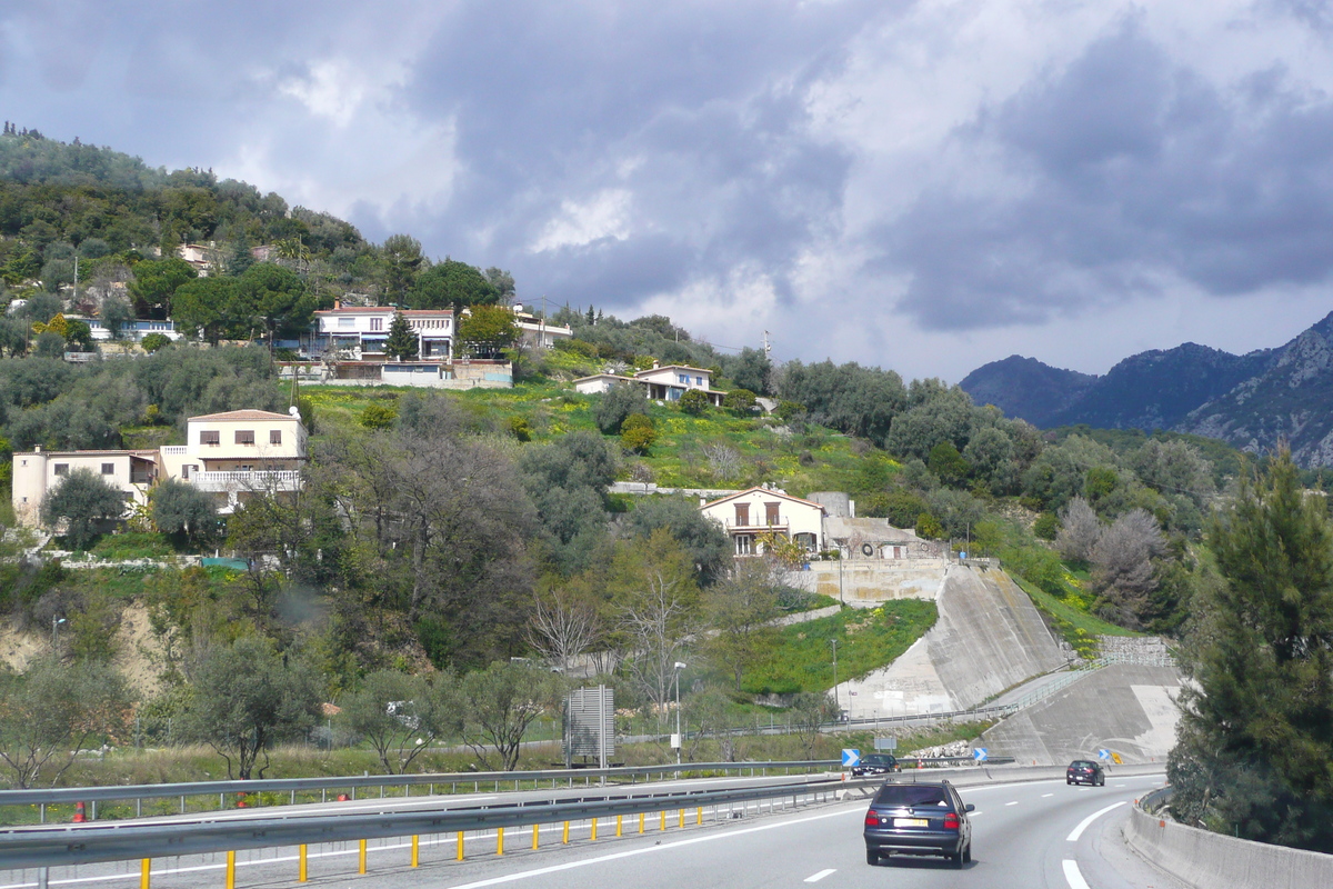 รูปถ่าย ฝรั่งเศส(France) เฟรนช์ริวิเอรา(French Riviera) ถนนจากนีซไปม็องตง(Nice to Menton road) 2008-03 26