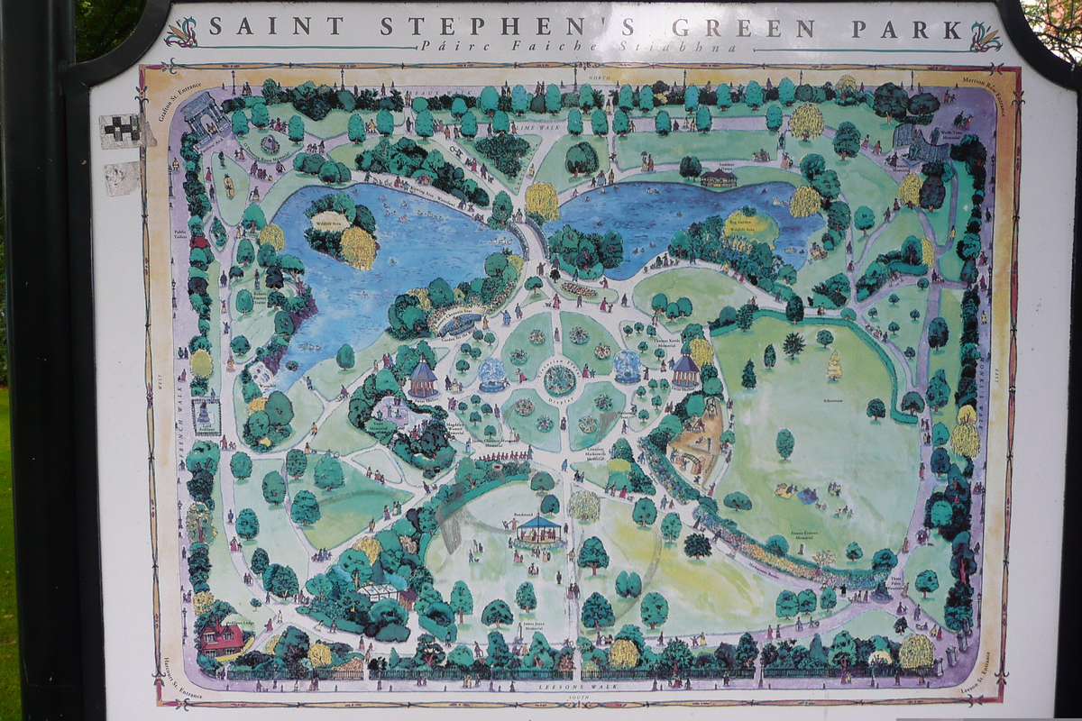 รูปถ่าย ไอร์แลนด์(Ireland) ดับลิน(Dublin) สวนเซนต์สตีเฟนส์กรีน(St. Stephen's Green) 2008-09 16