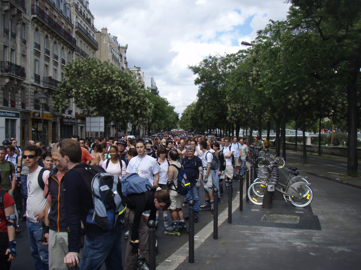 รูปถ่าย ฝรั่งเศส(France) ปารีส(Paris) เล่นสเก็ตในปารีส(Randonnee Roller et Coquillages) 2007-07 142