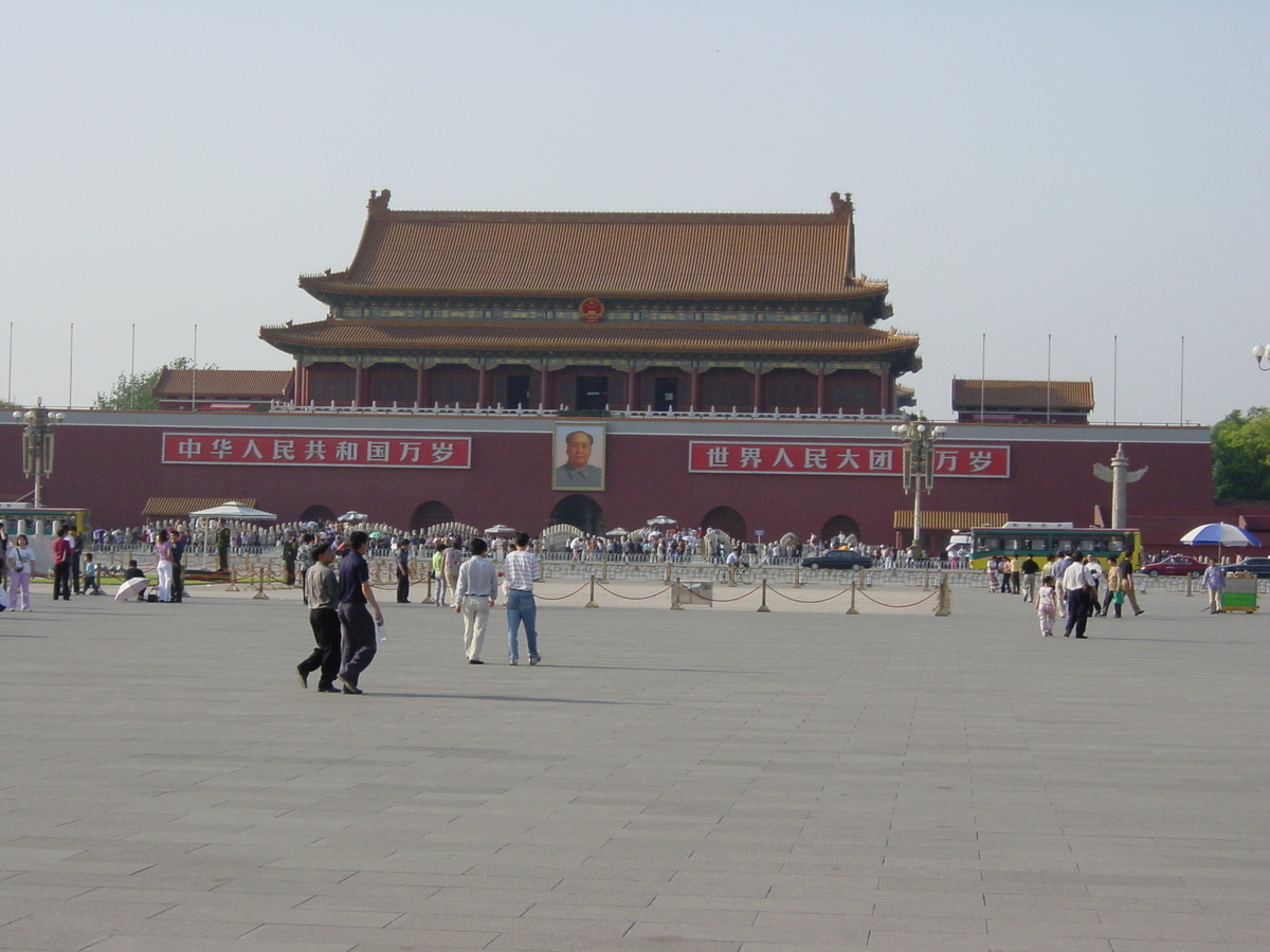 รูปถ่าย จีน(China) ปักกิ่ง(Beijing) จัตุรัสเทียนอันเหมิน(Tiananmen) 2002-05 15