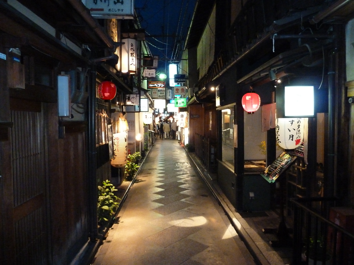 รูปถ่าย ญี่ปุ่น(Japan) เกียวโต(Kyoto) ถนนปนโตะโจ(Pontocho) 2010-06 12