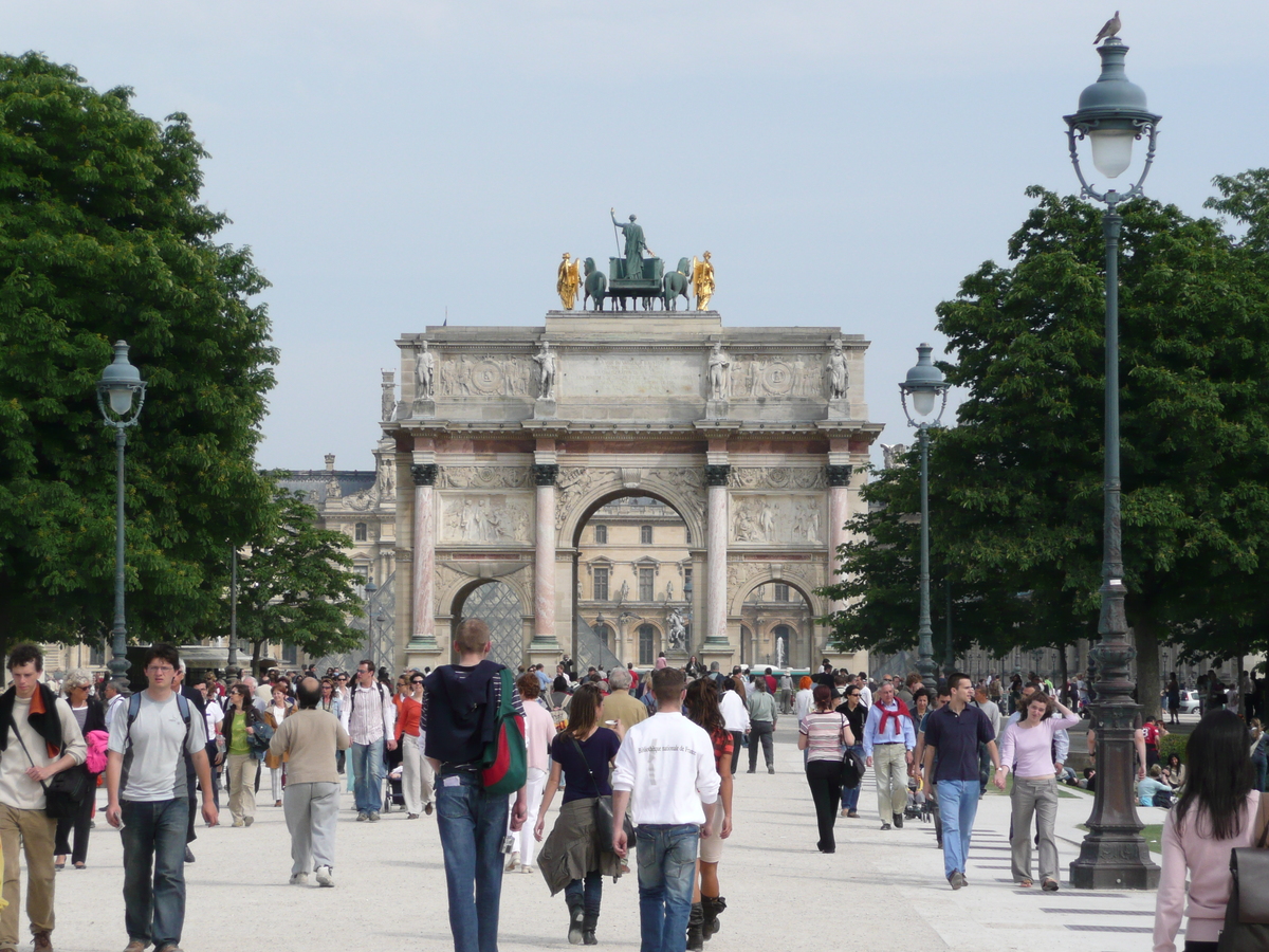 รูปถ่าย ฝรั่งเศส(France) ปารีส(Paris) สวนการูแซลแห่งลูฟวร์(Louvre Carrousel Garden) 2007-05 8