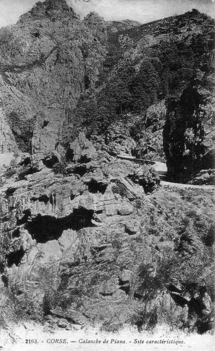 รูปถ่าย ฝรั่งเศส(France) คอร์สิคา(Corsica) โปสการ์ดเก่า(Old Postcards) 1900-01 150