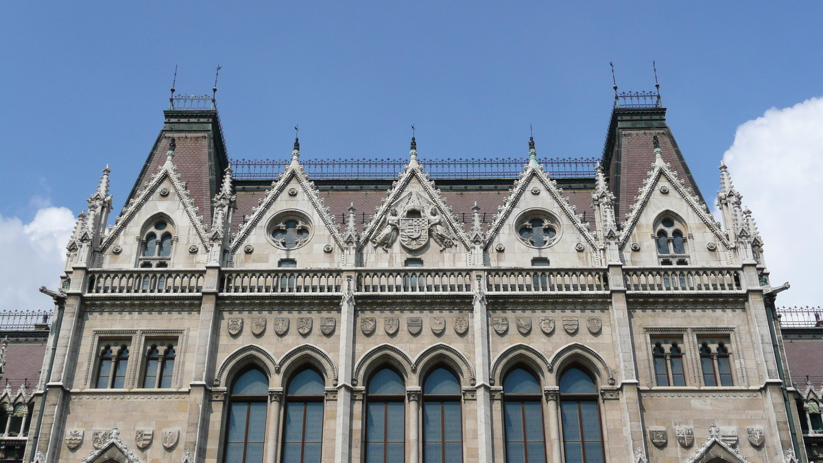 รูปถ่าย ฮังการี(Hungary) บูดาเปสต์(Budapest) อาคารรัฐสภาฮังการี(Budapest Parliament) 2007-06 27