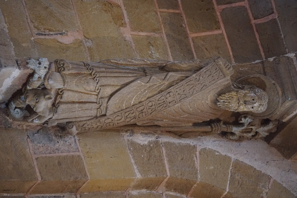 รูปถ่าย ฝรั่งเศส(France) กงก์(Conques) โบสถ์แซ็งต์-ฟัว เดอ กงก์(Abbatiale Sainte-Foy de Conques) 2018-04 12