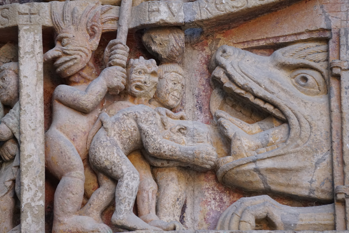 รูปถ่าย ฝรั่งเศส(France) กงก์(Conques) โบสถ์แซ็งต์-ฟัว เดอ กงก์(Abbatiale Sainte-Foy de Conques) 2018-04 109