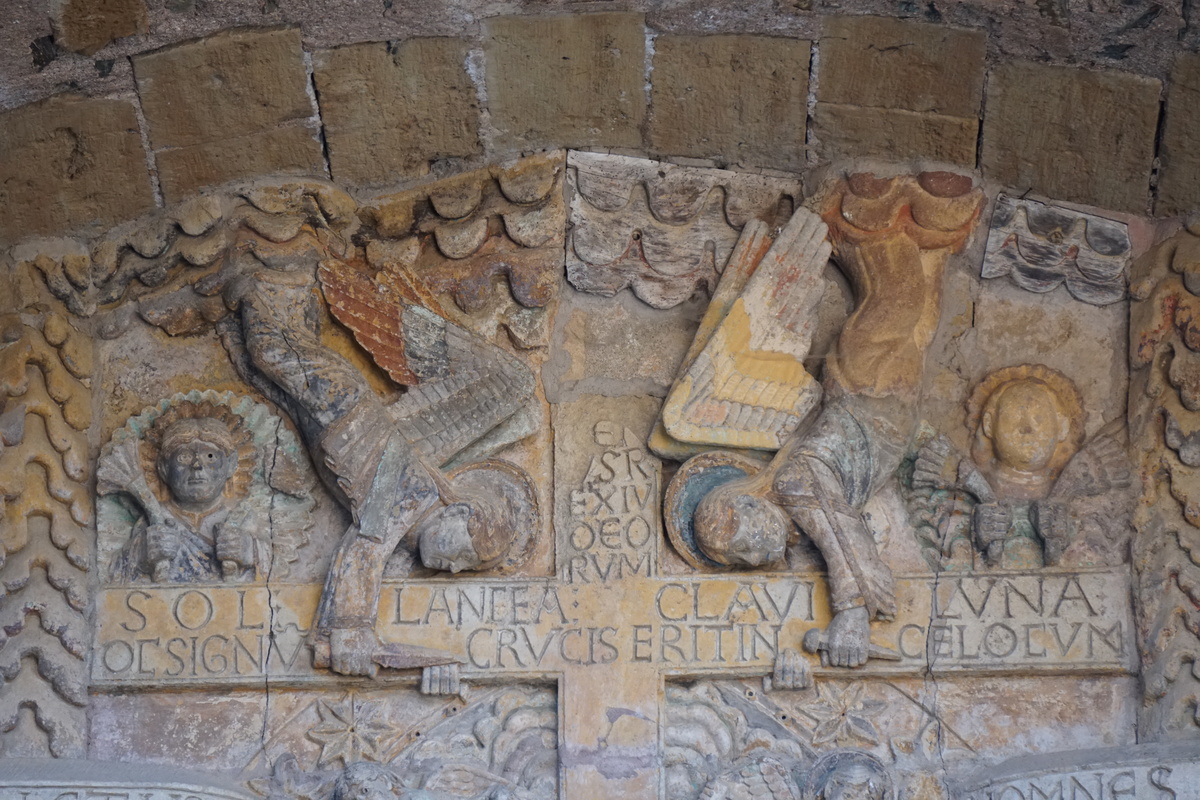 รูปถ่าย ฝรั่งเศส(France) กงก์(Conques) โบสถ์แซ็งต์-ฟัว เดอ กงก์(Abbatiale Sainte-Foy de Conques) 2018-04 23