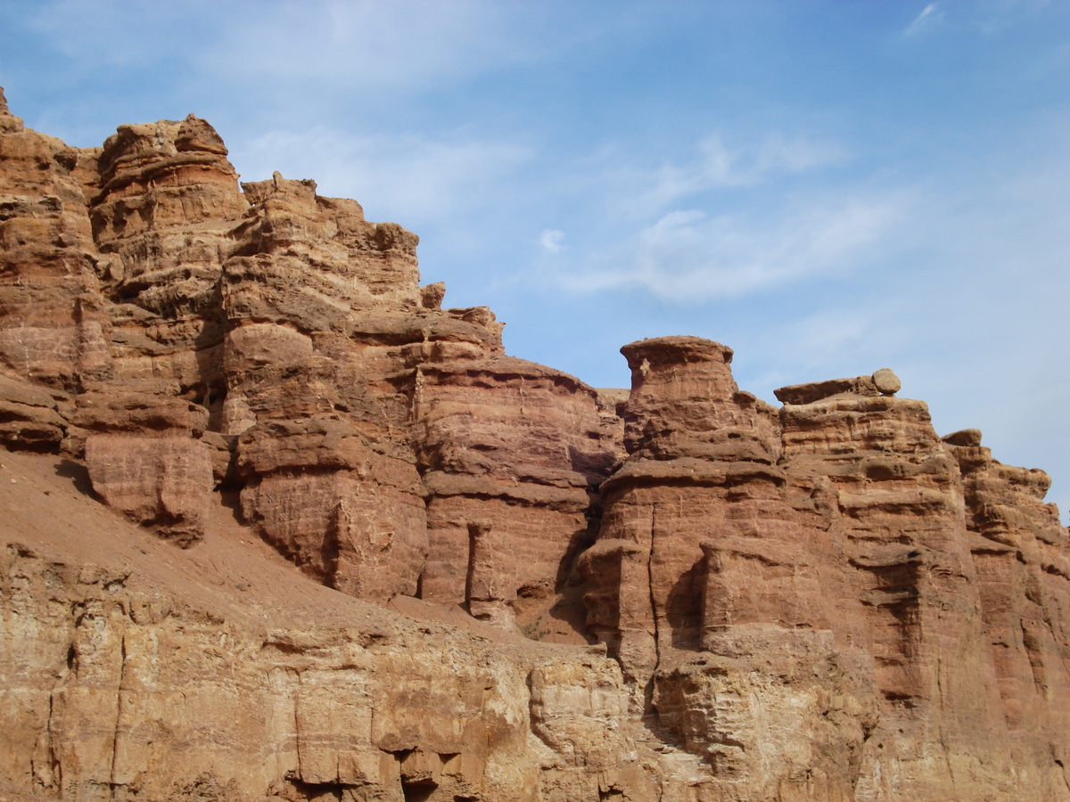 รูปถ่าย คาซัคสถาน(Kazakhstan) หุบผาชารึน(Charyn Canyon) 2007-03 178