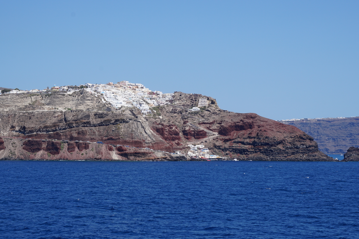 รูปถ่าย กรีก(Greece) ซานโตรินี(Santorini) แอ่งภูเขาไฟซานโตรินี(Santorini caldera) 2016-07 9