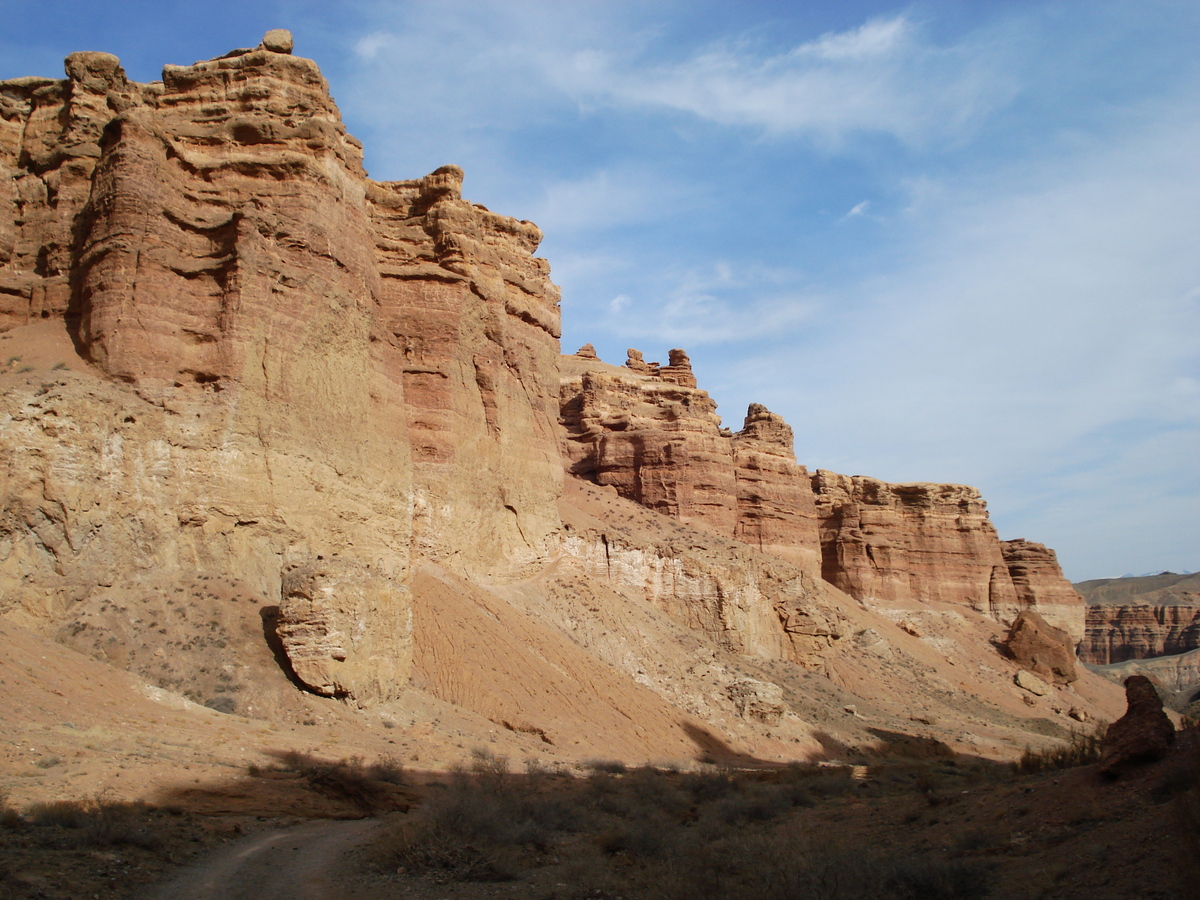 รูปถ่าย คาซัคสถาน(Kazakhstan) หุบผาชารึน(Charyn Canyon) 2007-03 119