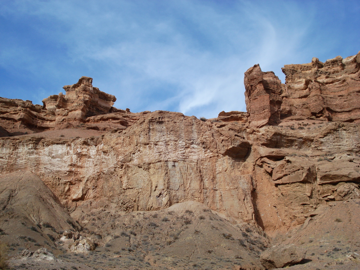 รูปถ่าย คาซัคสถาน(Kazakhstan) หุบผาชารึน(Charyn Canyon) 2007-03 134