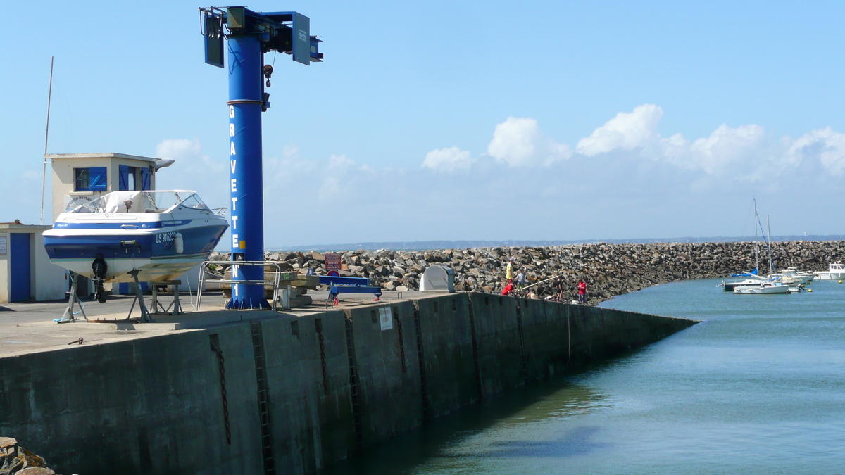 รูปถ่าย ฝรั่งเศส(France) ลาแปลน-ซูร์-แมร์(La Plaine sur mer) ท่าเรือลากราแว็ต(Port de la gravette) 2007-07 15