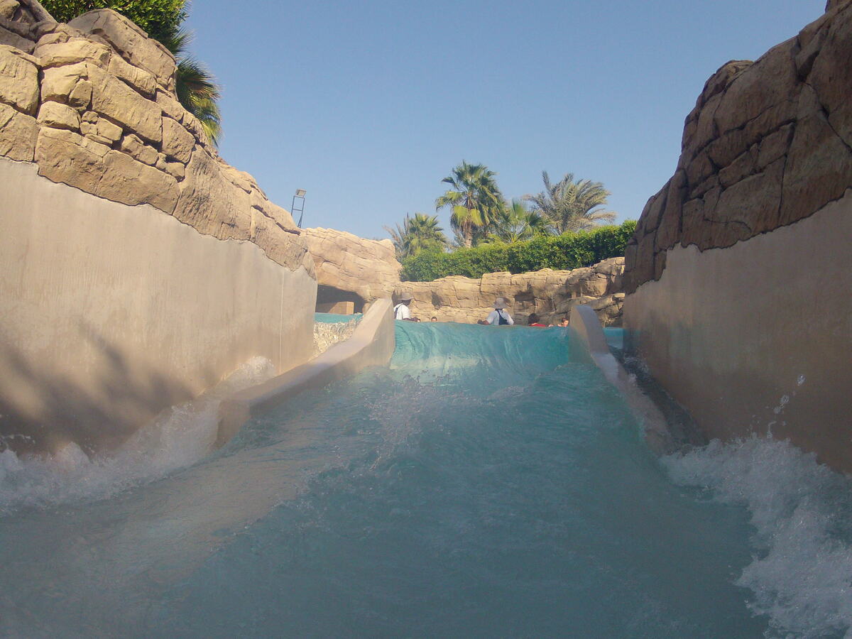 รูปถ่าย สหรัฐอาหรับเอมิเรตส์(United Arab Emirates) ดูไบ(Dubai) สวนน้ำอควาเวนเจอร์ ดูไบ(Dubai Aquaventure) 2012-01 13