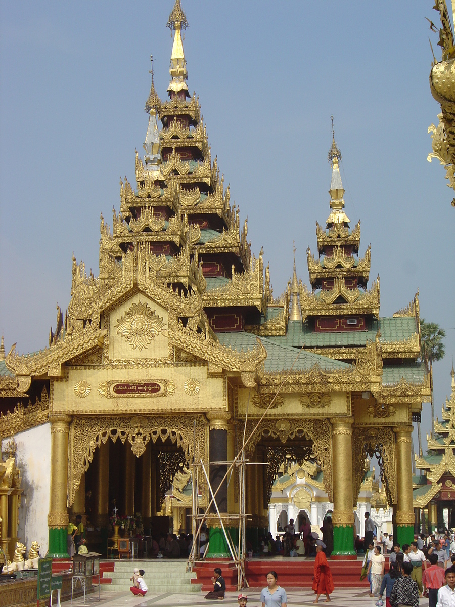 รูปถ่าย พม่า(Myanmar) ย่างกุ้ง(Yangon) พระมหาเจดีย์ชเวกากอง(Shwedagon Pagoda) 2005-01 18