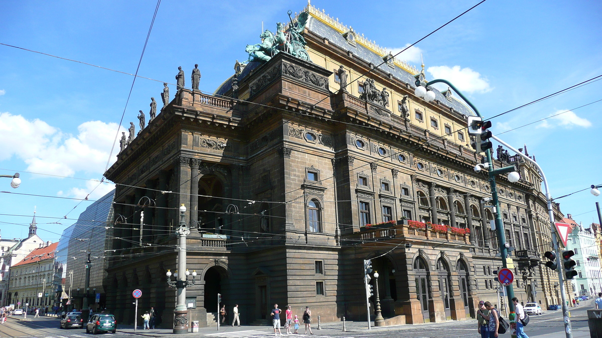 รูปถ่าย สาธารณรัฐเช็ก(Czech Republic) ปราก(Prague) ริมฝั่งสเมตานา(Smetanovo nabr) 2007-07 37