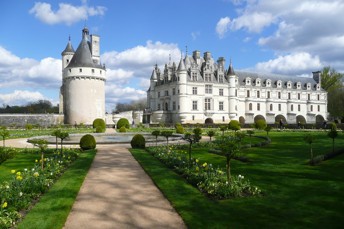 รูปถ่าย ฝรั่งเศส(France) ปราสาทเชอนงโซ(Chenonceau Castle) สวนปราสาทเชอนงโซ(Gardens of Chenonceau) 2008-04 67