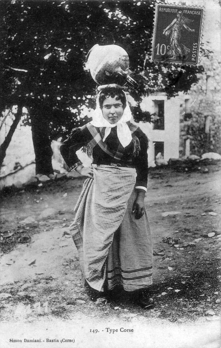 รูปถ่าย ฝรั่งเศส(France) คอร์สิคา(Corsica) โปสการ์ดเก่า(Old Postcards) 1900-01 274