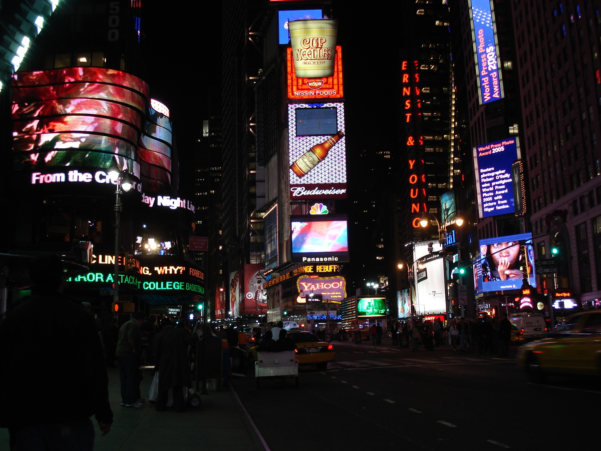 รูปถ่าย สหรัฐอเมริกา(United States) นิวยอร์ก(New York) ไทม์สแควร์(Times Square) 2006-03 40