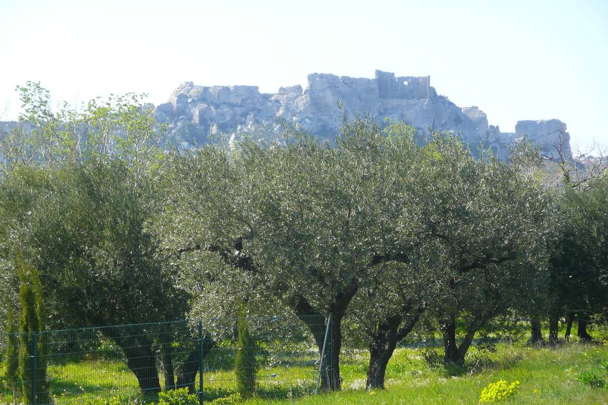 รูปถ่าย ฝรั่งเศส(France) โพรว็องส์(Provence) ถนนจากมูรีแยสไปโบเดอโพรว็องส์(Mouries to Baux de Provence road) 2008-04 8