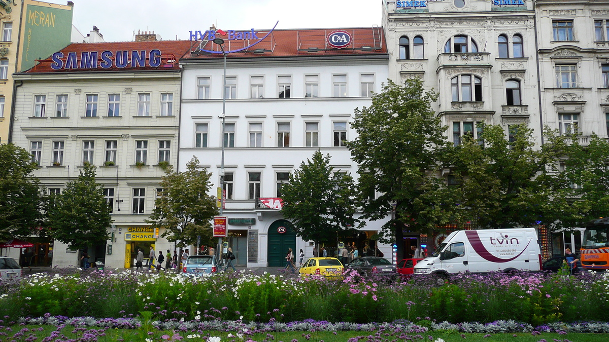 รูปถ่าย สาธารณรัฐเช็ก(Czech Republic) ปราก(Prague) จัตุรัสเวนเซสลาส(Vaclavske namesti) 2007-07 22