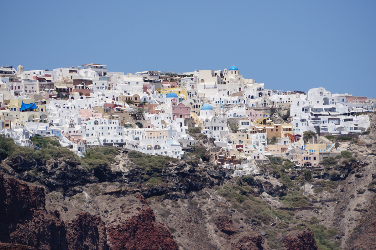 รูปถ่าย กรีก(Greece) ซานโตรินี(Santorini) แอ่งภูเขาไฟซานโตรินี(Santorini caldera) 2016-07 1