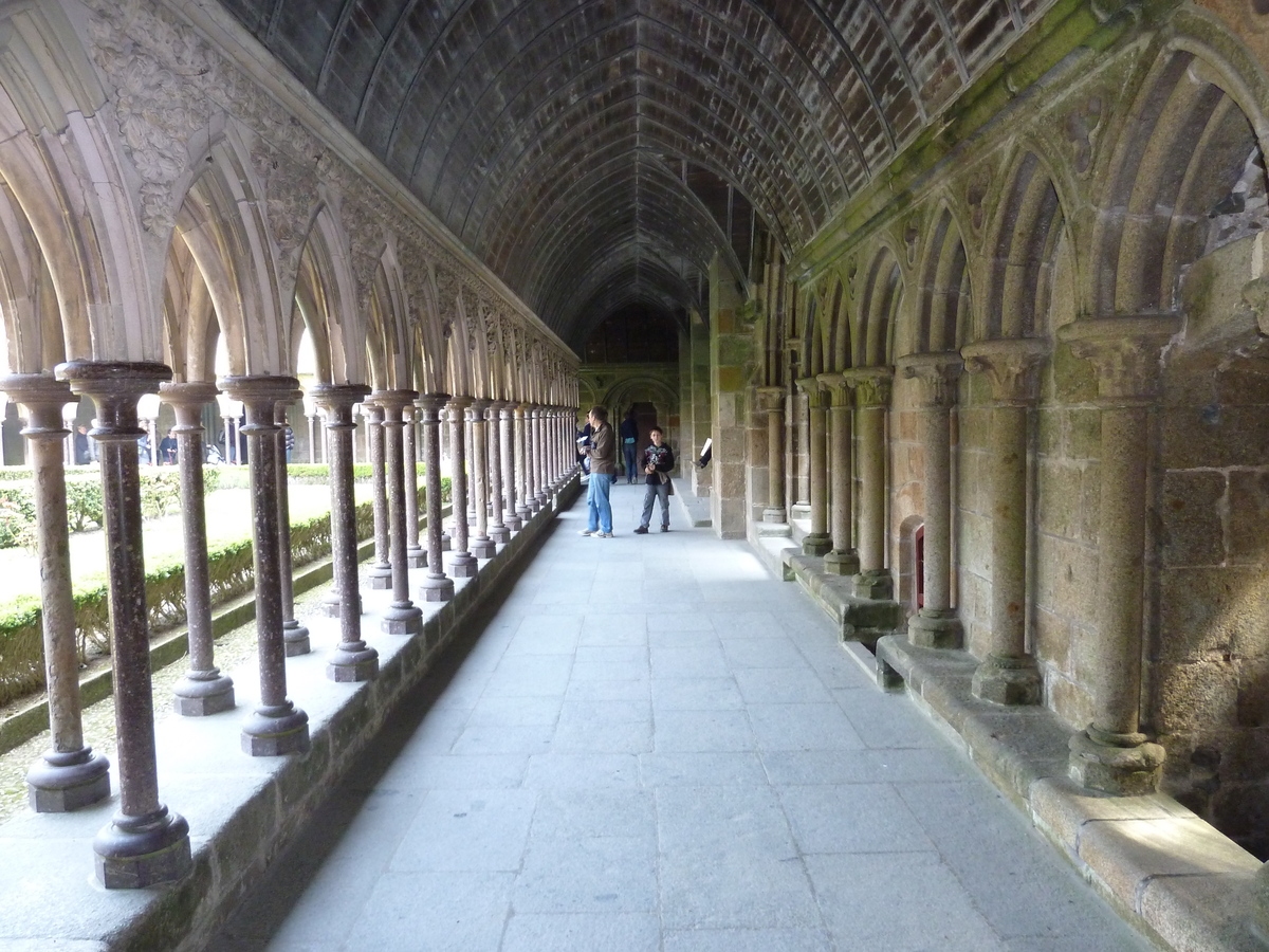 รูปถ่าย ฝรั่งเศส(France) มงแซ็งมีแชล(Mont St Michel) ระเบียงคดแอบบีมงแซ็งมีแชล(Mont St Michel Abbey Cloister) 2010-04 69