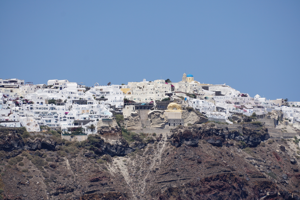 รูปถ่าย กรีก(Greece) ซานโตรินี(Santorini) แอ่งภูเขาไฟซานโตรินี(Santorini caldera) 2016-07 12