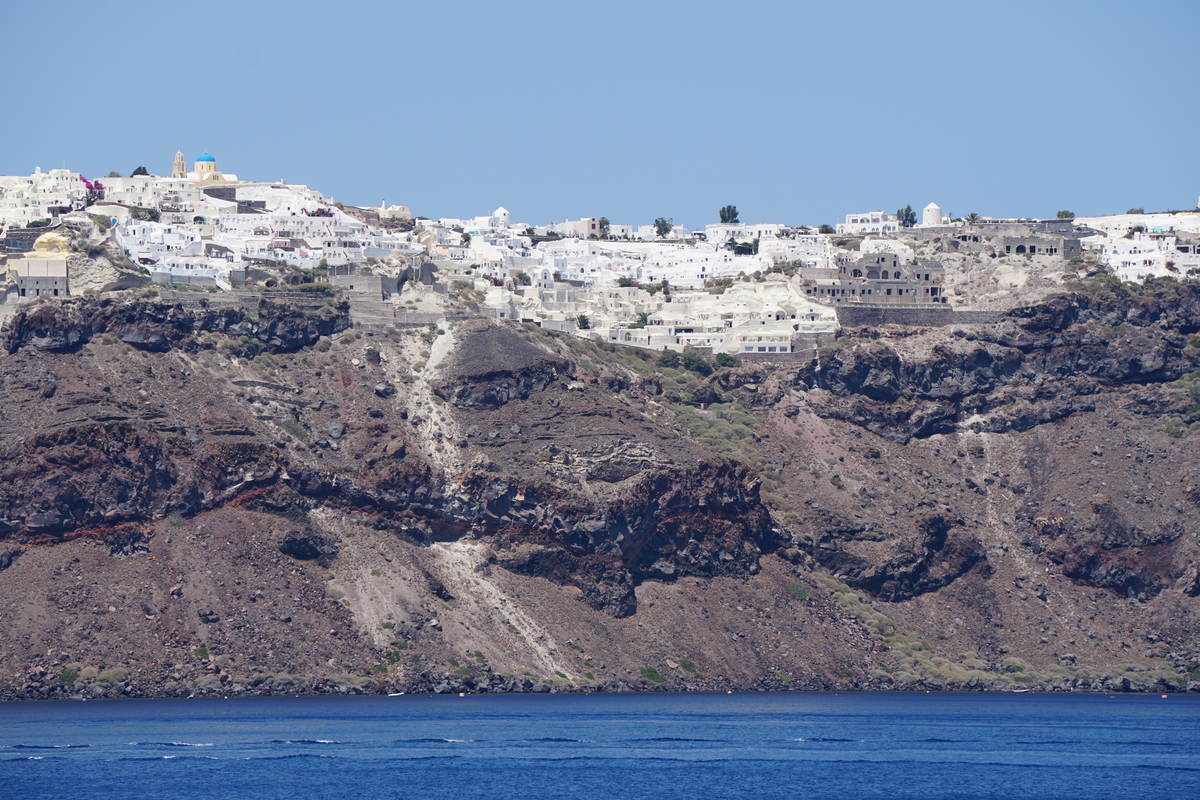 รูปถ่าย กรีก(Greece) ซานโตรินี(Santorini) แอ่งภูเขาไฟซานโตรินี(Santorini caldera) 2016-07 21