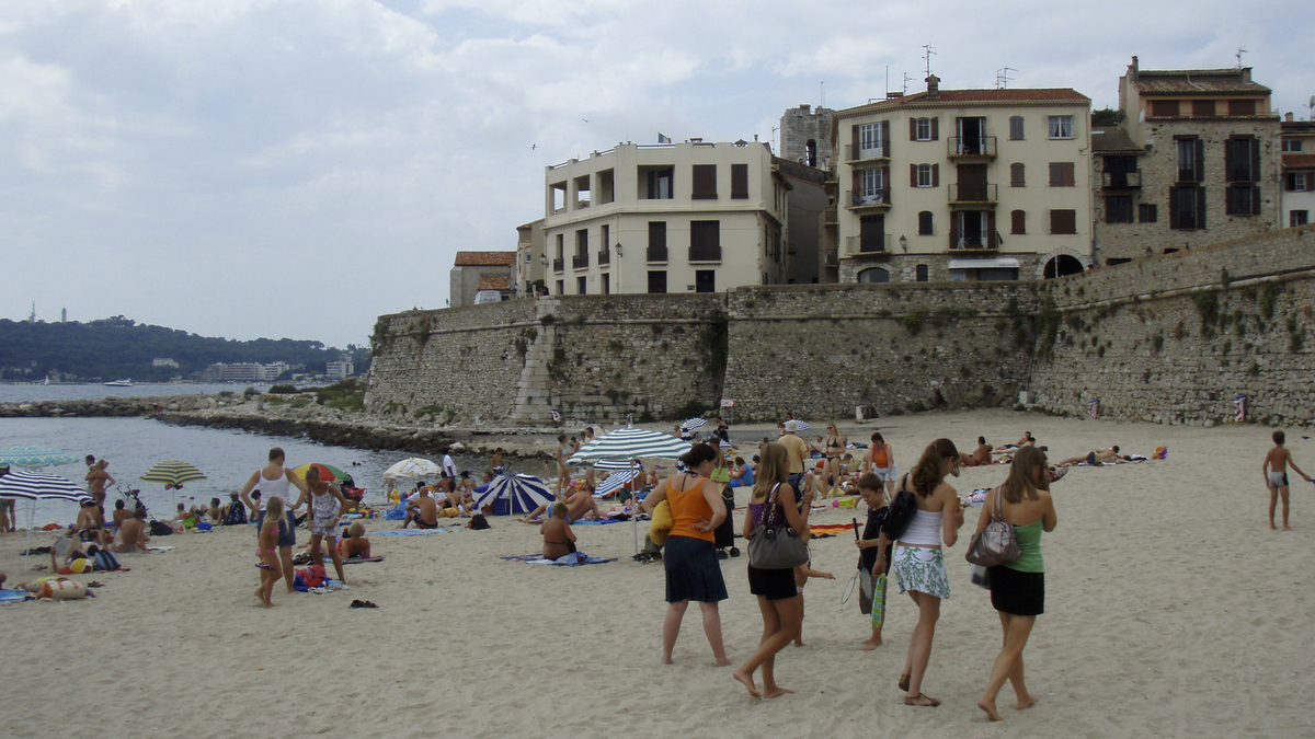 รูปถ่าย ฝรั่งเศส(France) อองทีป(Antibes) หาดลากราแว็ต(Plage de la Gravette) 2007-08 10