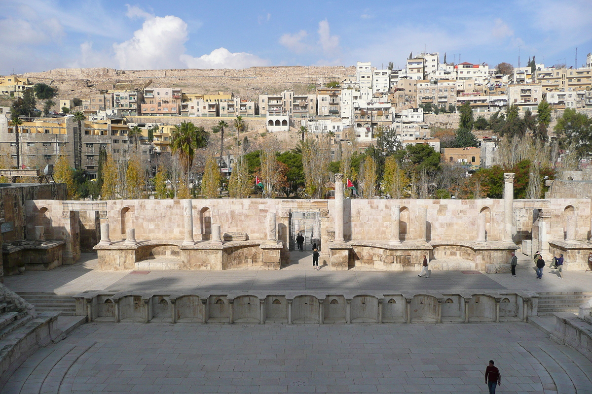 รูปถ่าย จอร์แดน(Jordan) อัมมาน(Amman) โรงละครโรมัน(Roman Theater) 2007-12 0