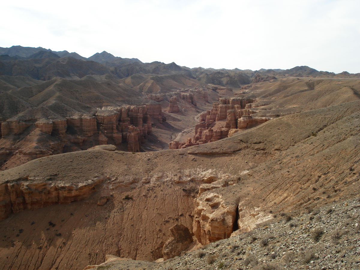 รูปถ่าย คาซัคสถาน(Kazakhstan) หุบผาชารึน(Charyn Canyon) 2007-03 203