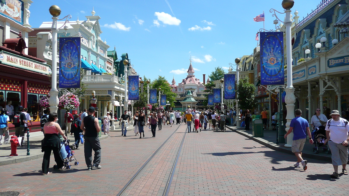 รูปถ่าย ฝรั่งเศส(France) ดิสนีย์แลนด์ปารีส(Disneyland Paris) เมนสตรีต(Main Street) 2007-07 12