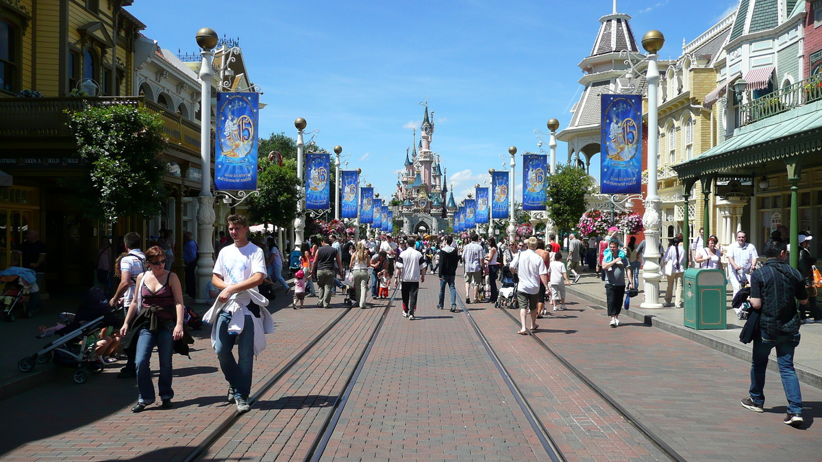 รูปถ่าย ฝรั่งเศส(France) ดิสนีย์แลนด์ปารีส(Disneyland Paris) เมนสตรีต(Main Street) 2007-07 18