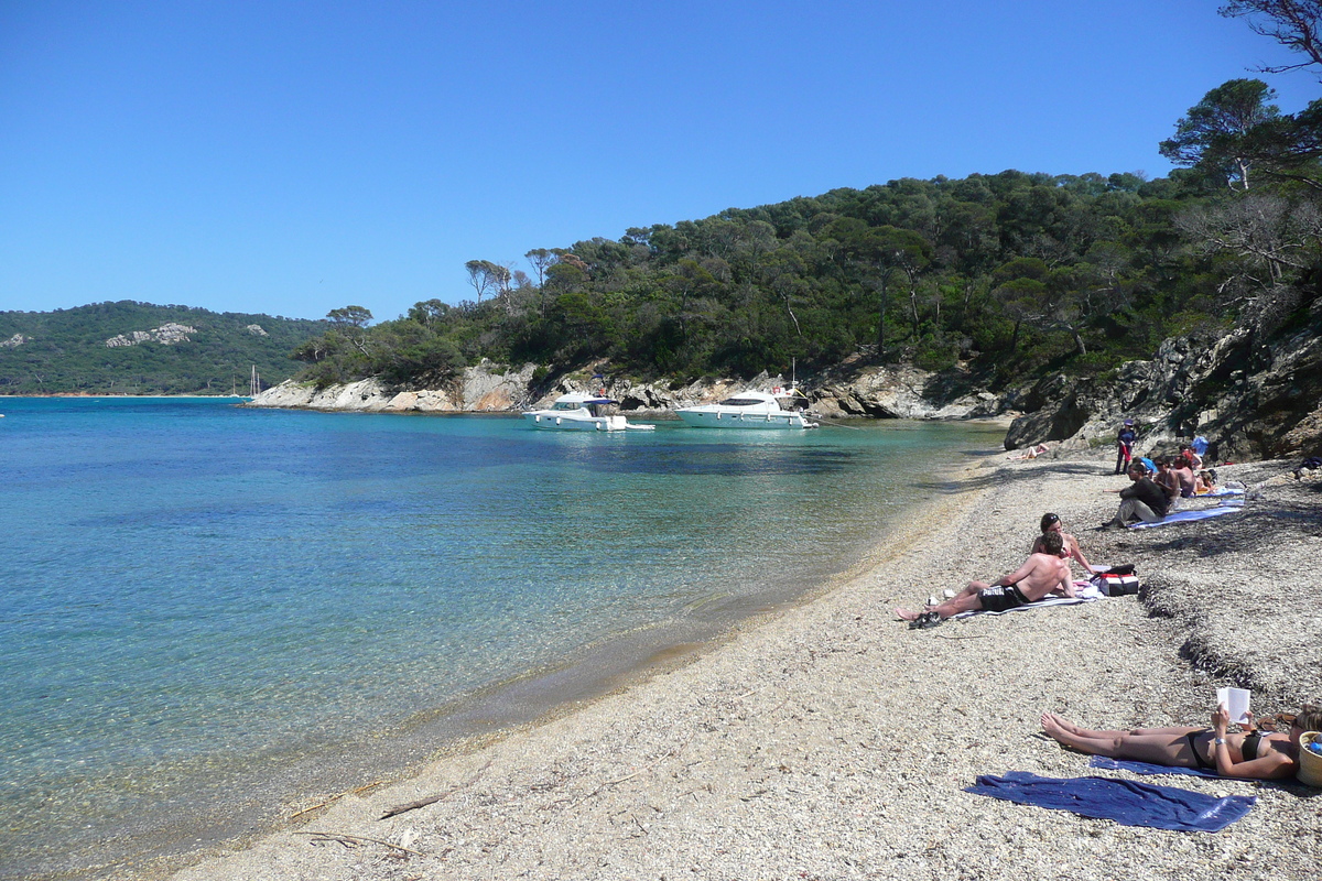 รูปถ่าย ฝรั่งเศส(France) เกาะปอร์เกอรอล(Porquerolles Island) หาดอาลีกัสตร์(Alycastre beach) 2008-05 9