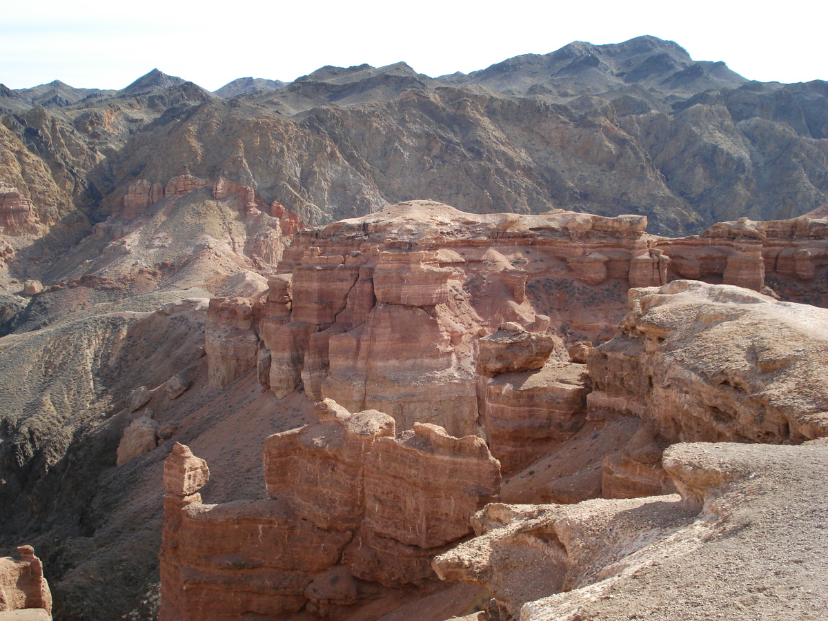 รูปถ่าย คาซัคสถาน(Kazakhstan) หุบผาชารึน(Charyn Canyon) 2007-03 229