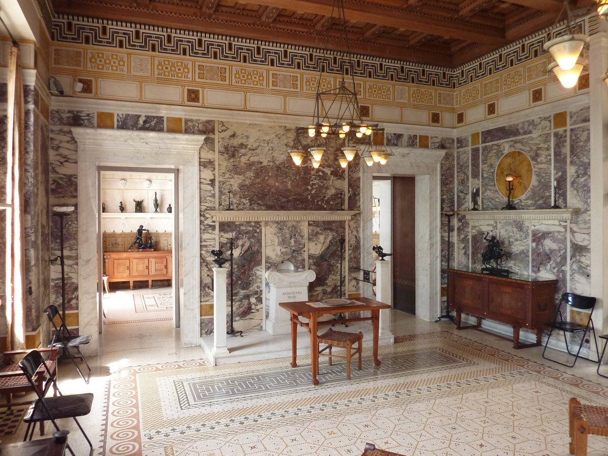 รูปถ่าย ฝรั่งเศส(France) โบลีเยอ-ซูร์-แมร์(Beaulieu sur Mer) วิลลาเกรีลอส(Villa Kerylos) 2009-05 60