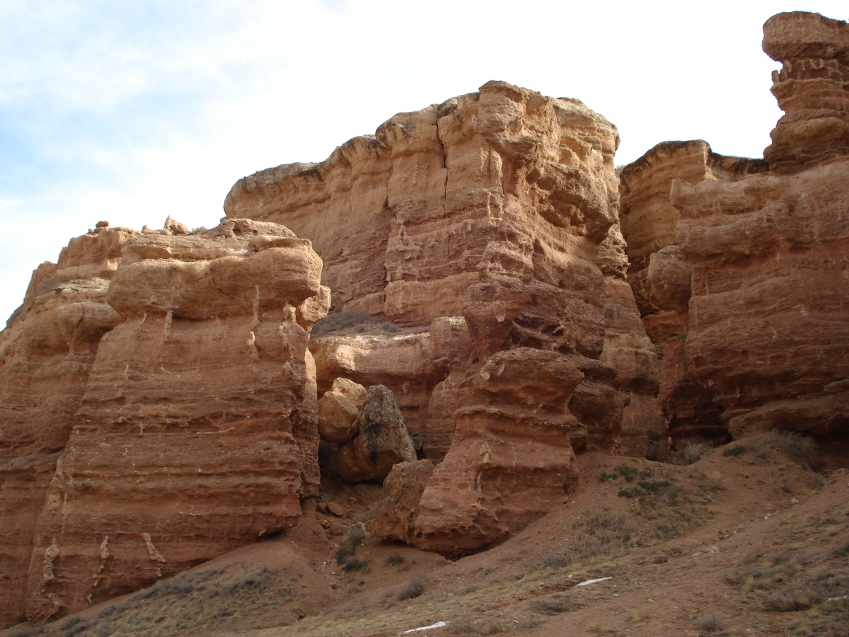 รูปถ่าย คาซัคสถาน(Kazakhstan) หุบผาชารึน(Charyn Canyon) 2007-03 112