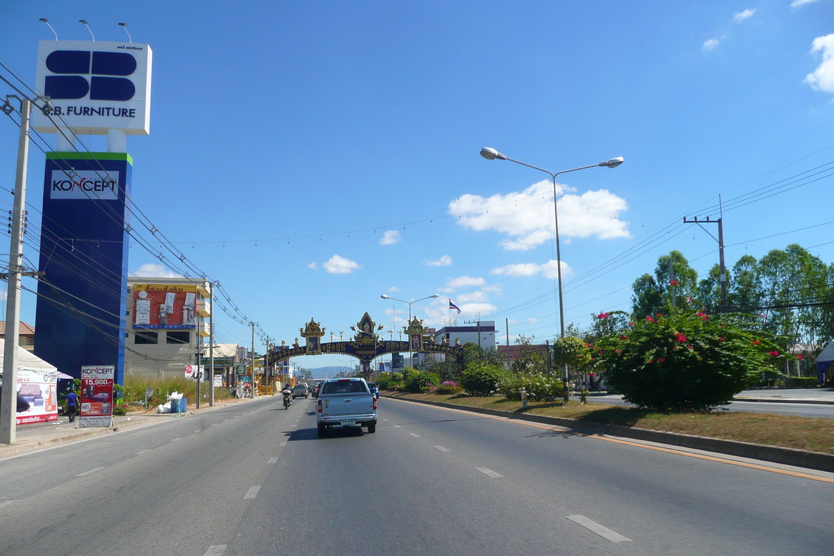 รูปถ่าย ไทย(Thailand) ถนนจากพัทยาไปเกาะเสม็ด(Pattaya to Ko Samet road) 2008-12 26