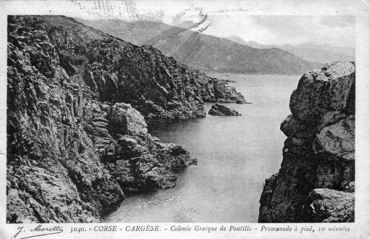 รูปถ่าย ฝรั่งเศส(France) คอร์สิคา(Corsica) โปสการ์ดเก่า(Old Postcards) 1900-01 30