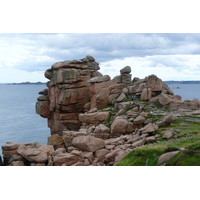รูปถ่าย ฝรั่งเศส(France) แปร์รอส-กีแรก(Perros Guirec) หิน  แกรนิตชมพู (Cote de granite rose) 2007-08 72