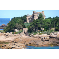 รูปถ่าย ฝรั่งเศส(France) แปร์รอส-กีแรก(Perros Guirec) หิน  แกรนิตชมพู (Cote de granite rose) 2007-08 25