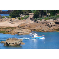 รูปถ่าย ฝรั่งเศส(France) แปร์รอส-กีแรก(Perros Guirec) หิน  แกรนิตชมพู (Cote de granite rose) 2007-08 30