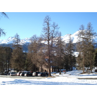 รูปถ่าย สวิสเซอร์แลนด์(Switzerland) ถนนจากปอนเตรซีนาไปเซนต์มอริตซ์(Pontresina to St Moritz Road) 2007-01 6